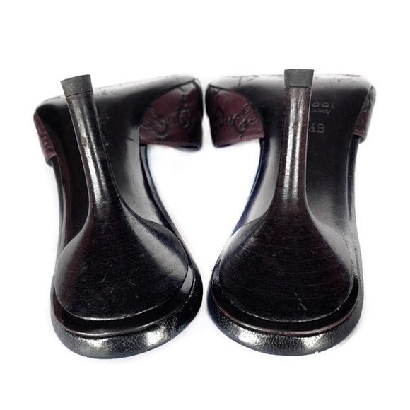 Gucci GG Leather Horsebit Slide Heels 7.5B - Picture 4 of 6